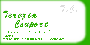 terezia csuport business card